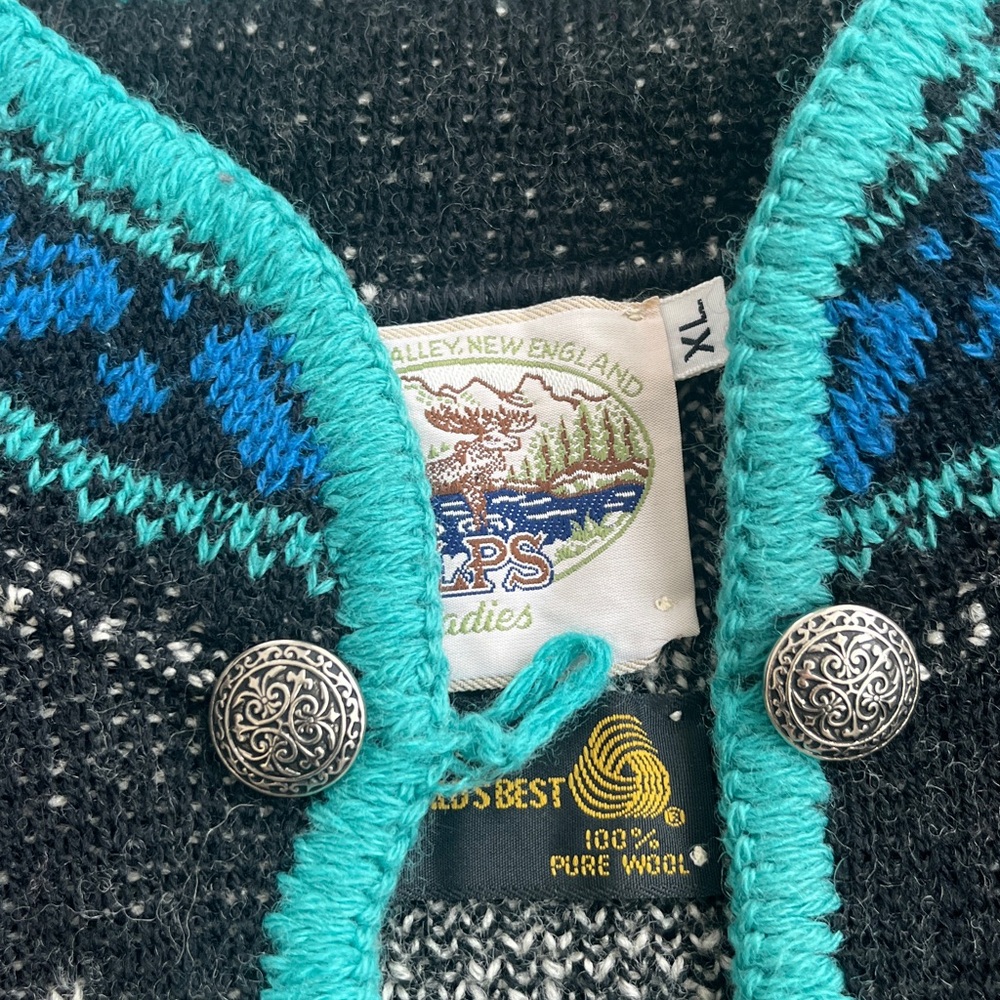 Vintage Wool Sweater Ski style - Picture 2 of 4